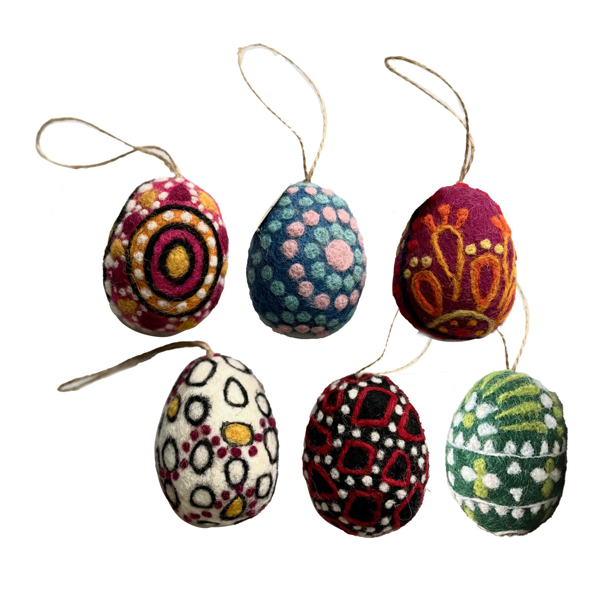 Ornament - Easter Decor - Jewel Tone Easter Eggs