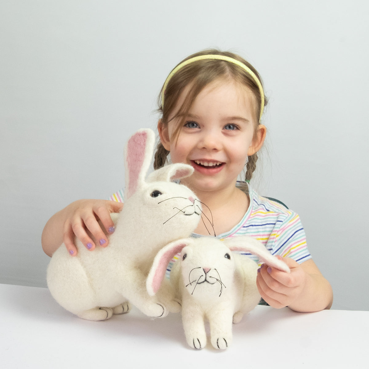 Toys - Bunny Rabbit - White - Small and Large