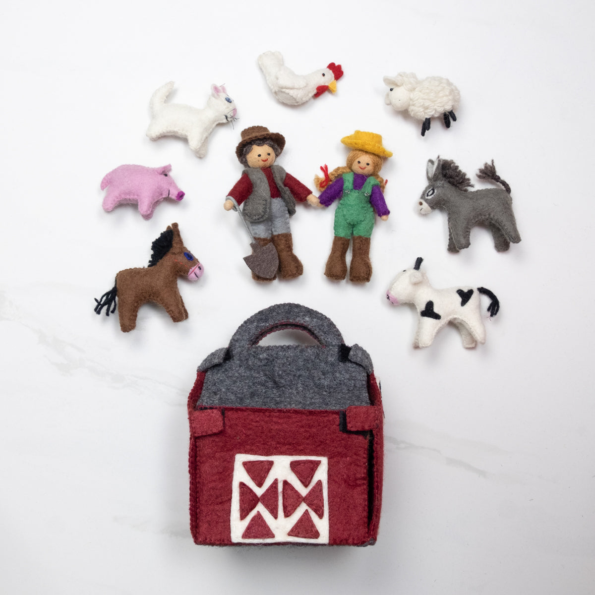 Finger Puppets - Activity Kit - Red Barn Farmhouse Set