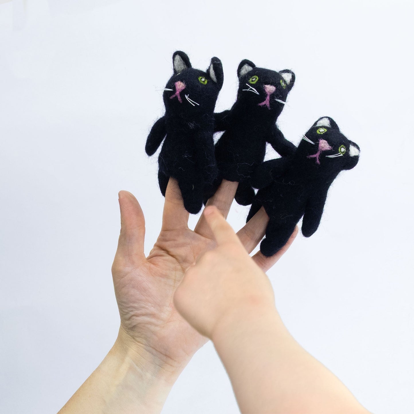 Finger Puppets - Sensory Play - Black Cat
