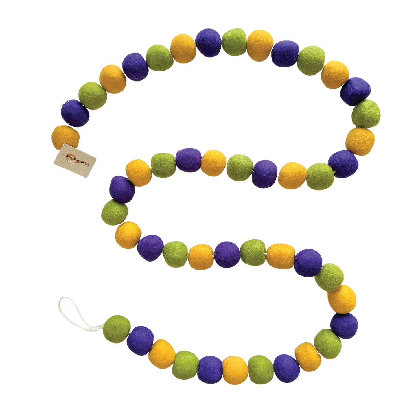 Felt Mardi Gras Ball Garland