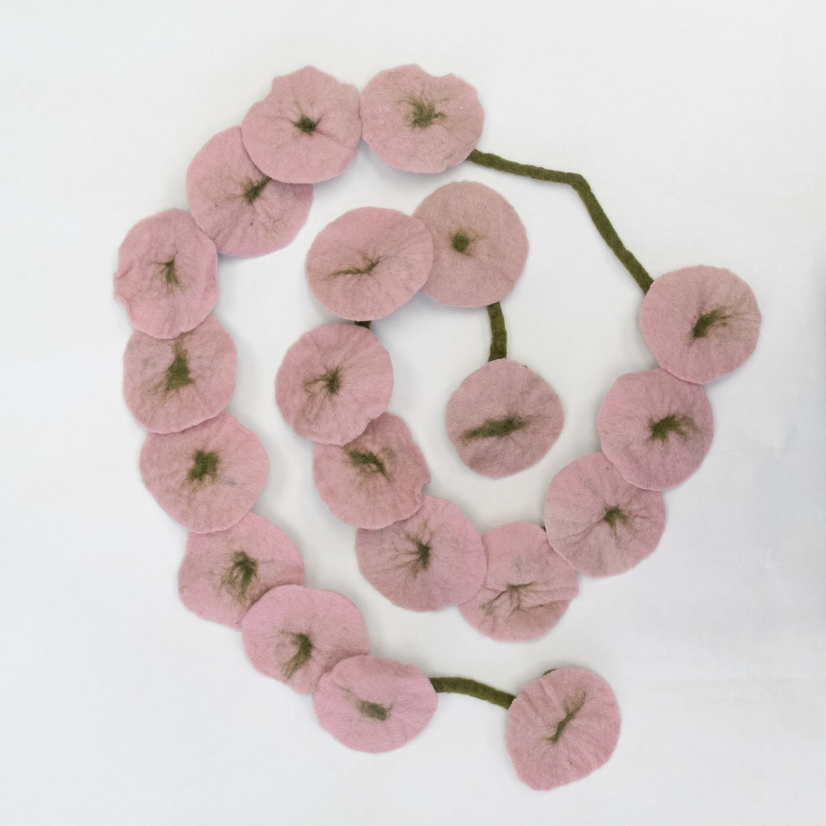 Garland - Felt Flower Vine - Pink