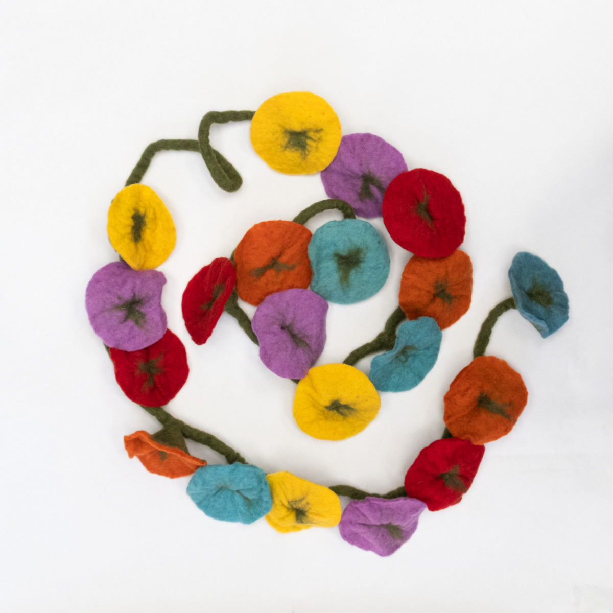 Garland - Felt Flower Vine - Multicolor