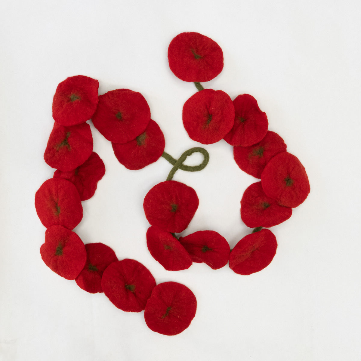 Garland - Felt Flower Vine - Red