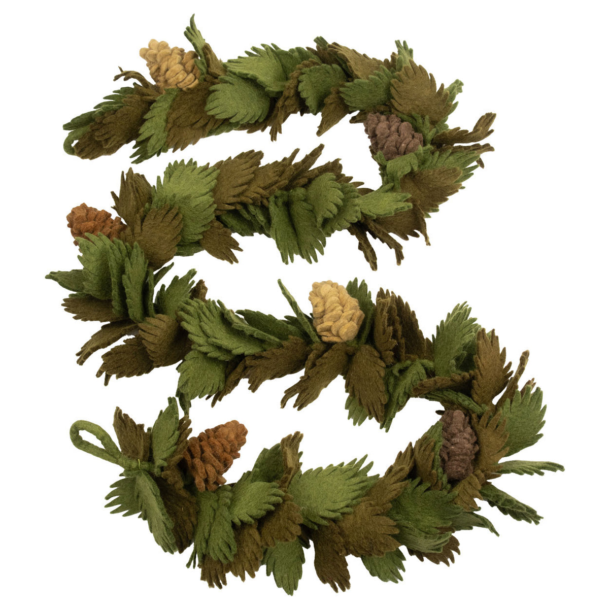 Garland - Christmas Decor - Pinecone Green