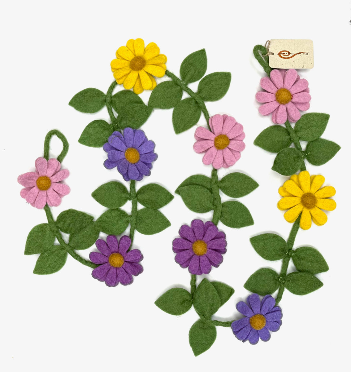 Garland - Wall Décor - Purple, Pink and Yellow Daisy Chain