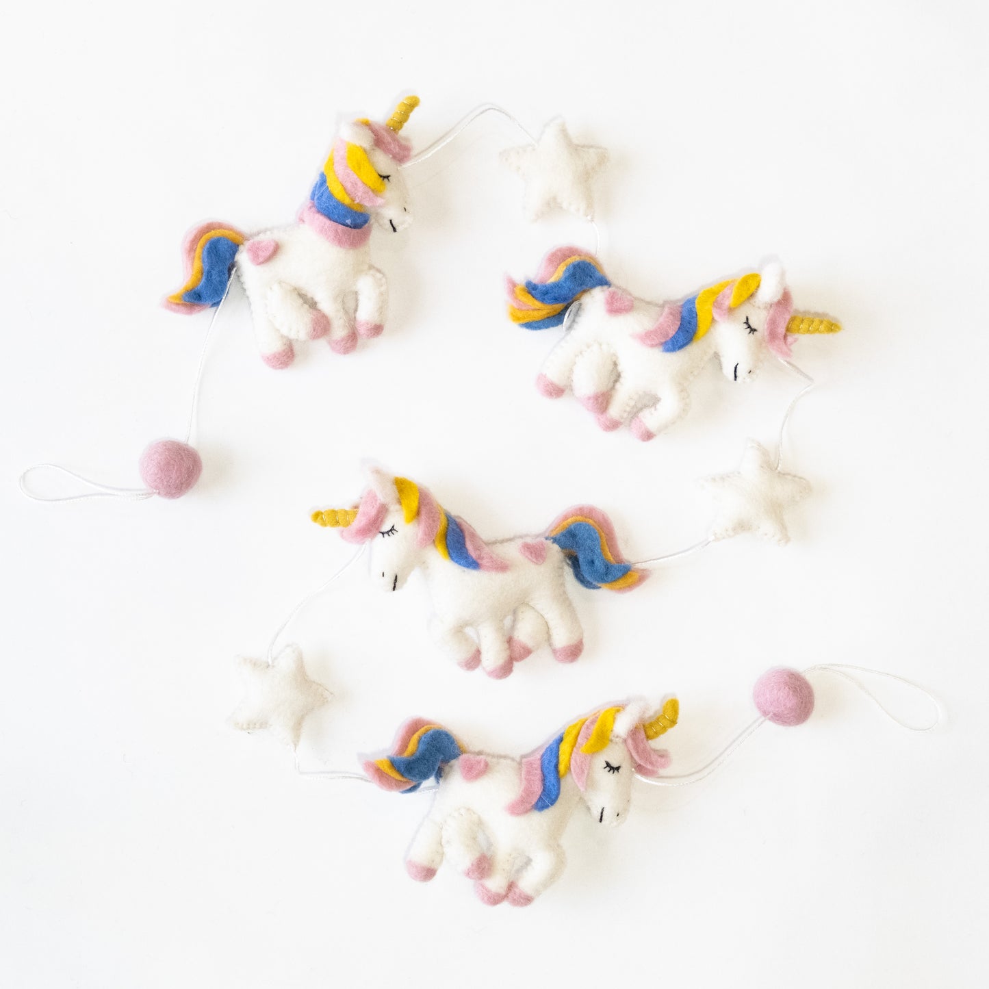 Garland - Wall Décor - Pastel Rainbow Unicorn