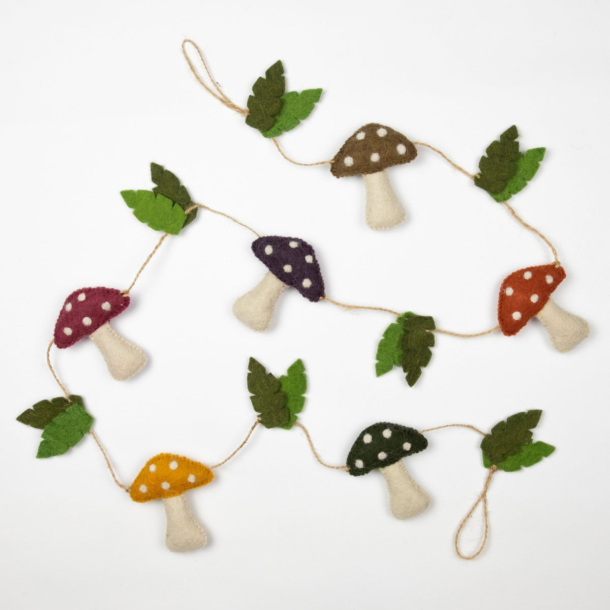 Garland - Wall Décor - Multicolor Spotted Mushroom