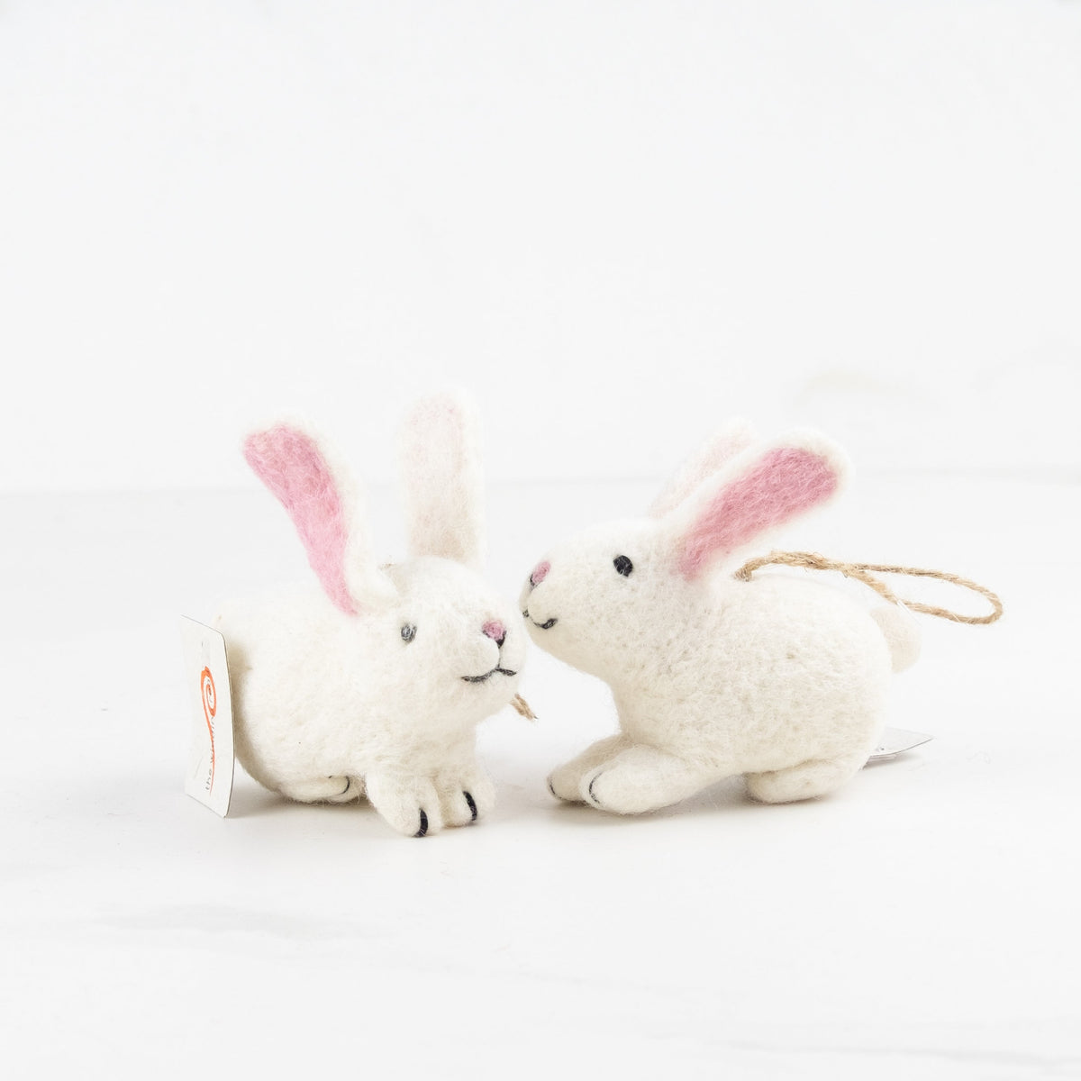 Ornament - Easter Decor - White Bunny