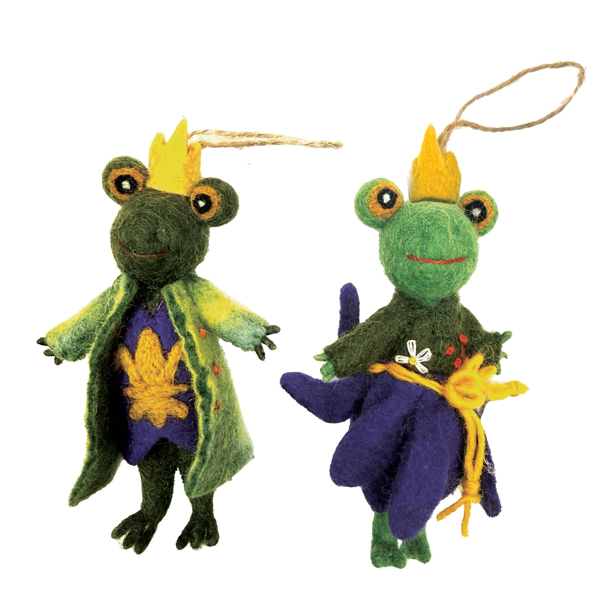 Ornament - Mardi Gras Frog King and Queen