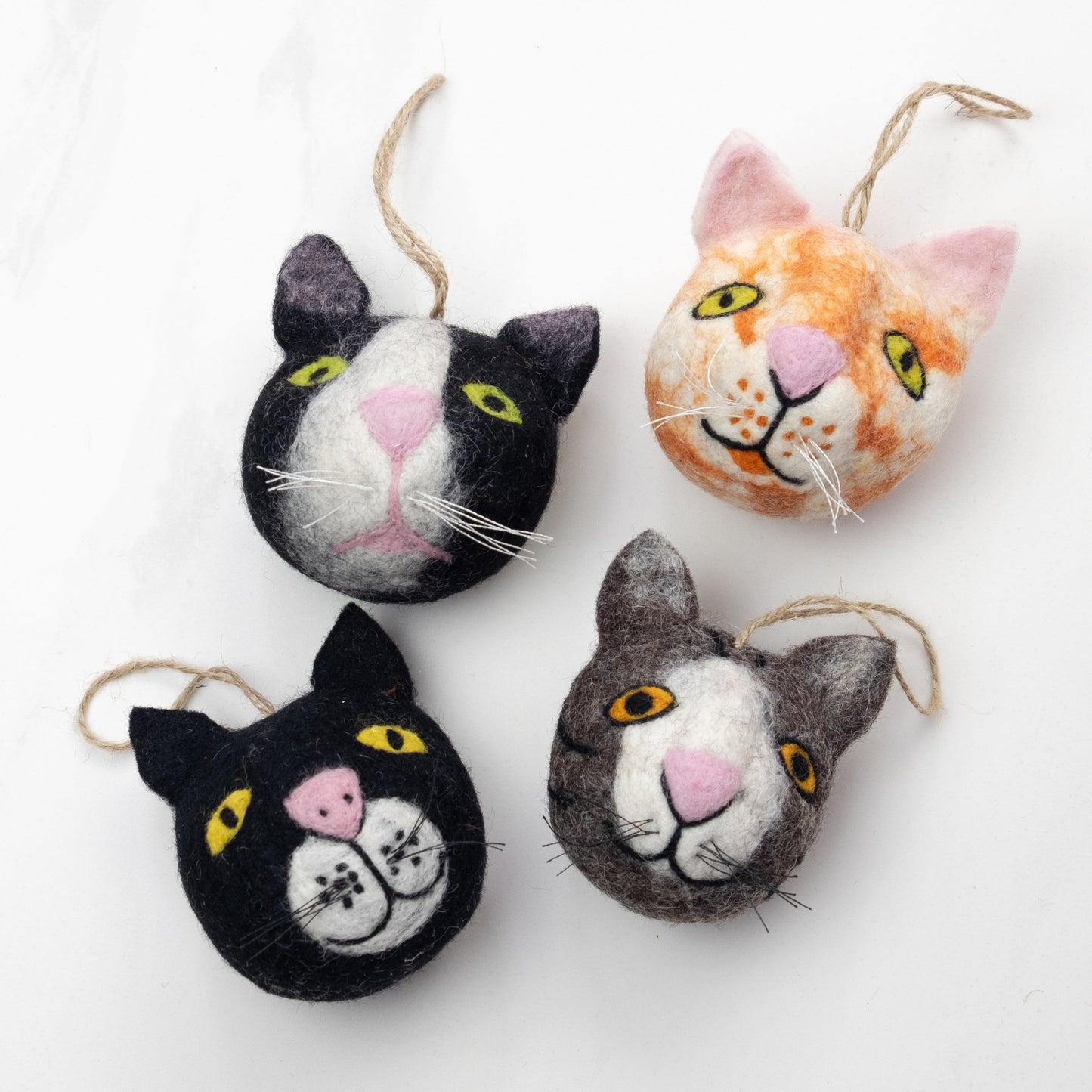 Ornament - Cat Head, Assorted