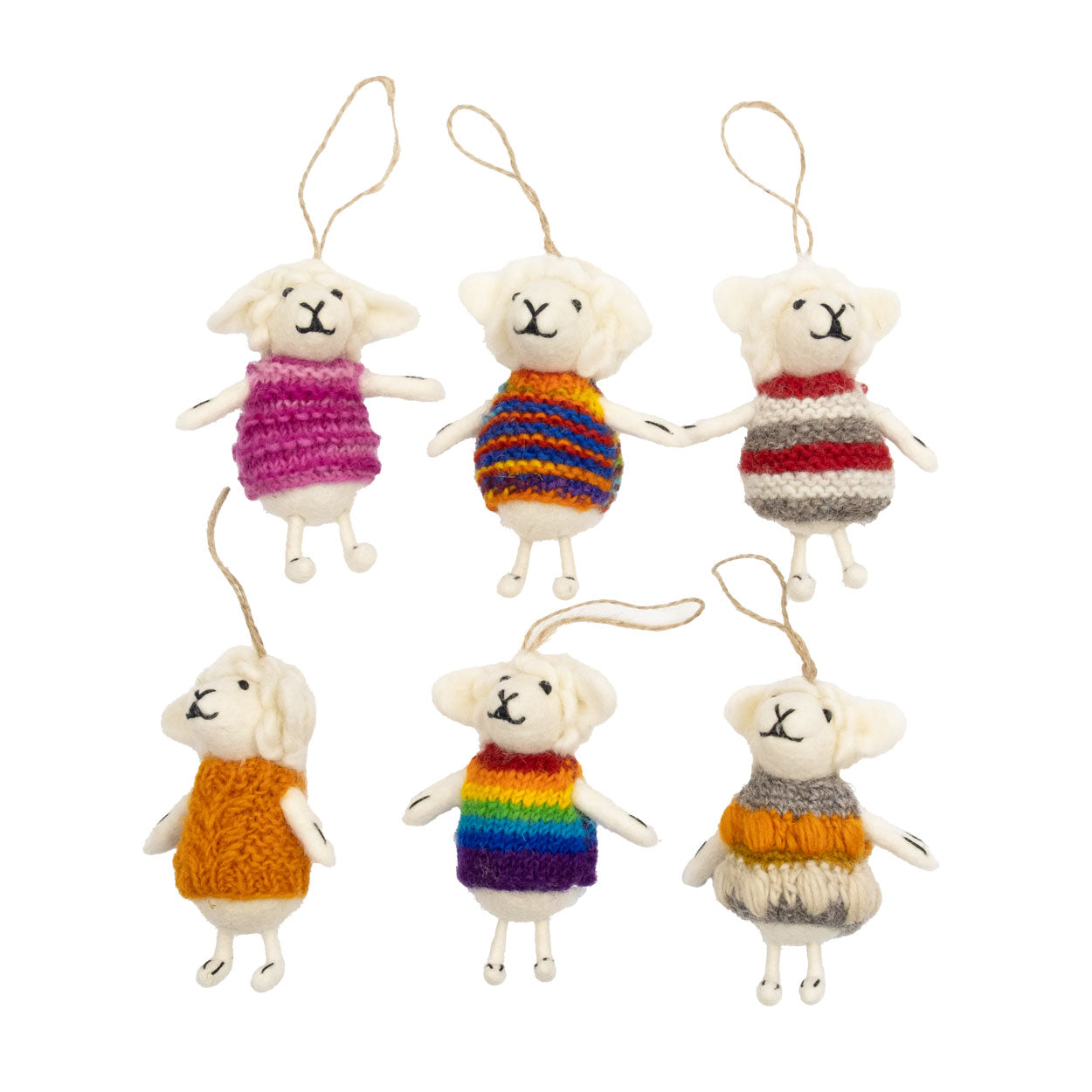 Ornament - Sheep with Knit Sweater
