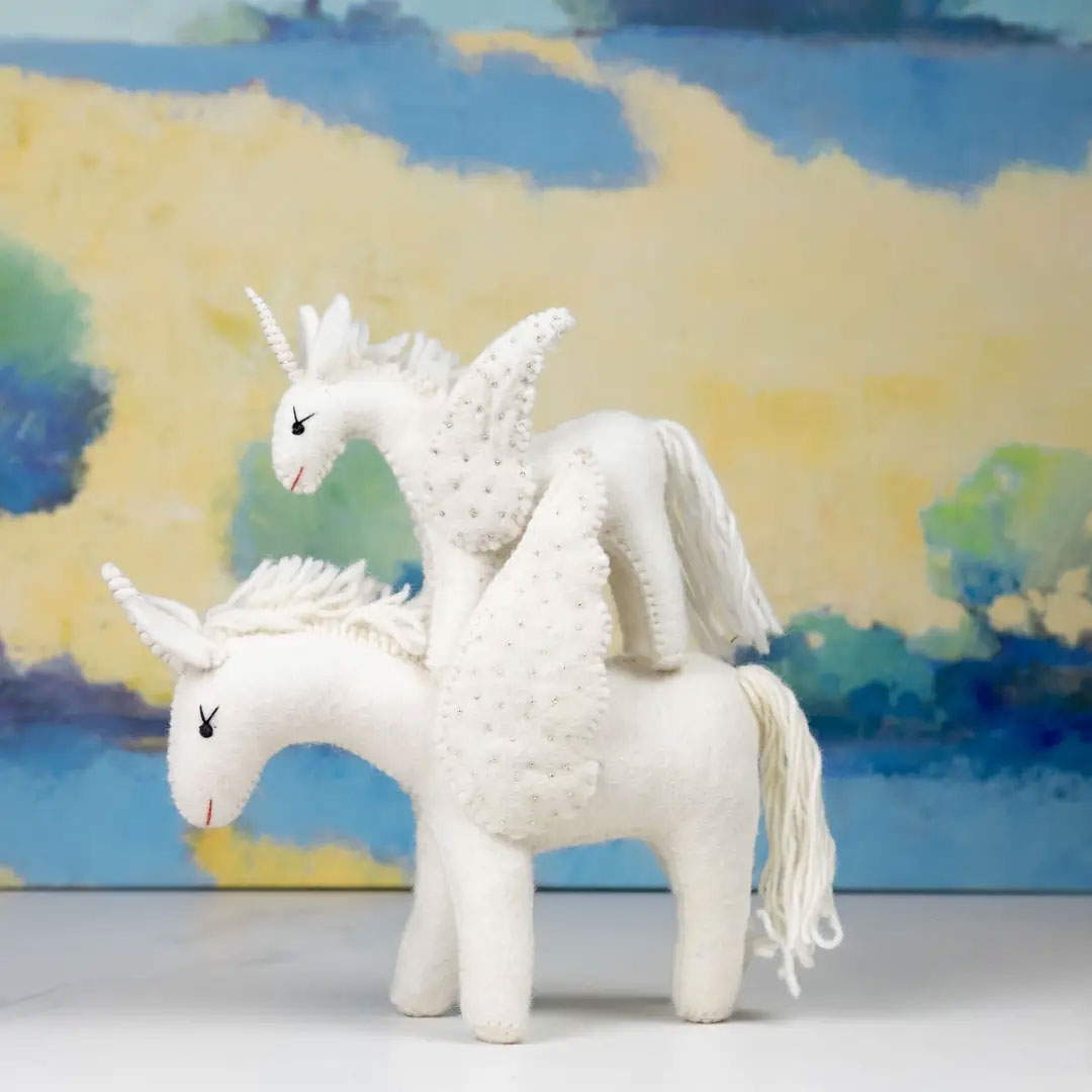 Toys - Unicorn - White - Large