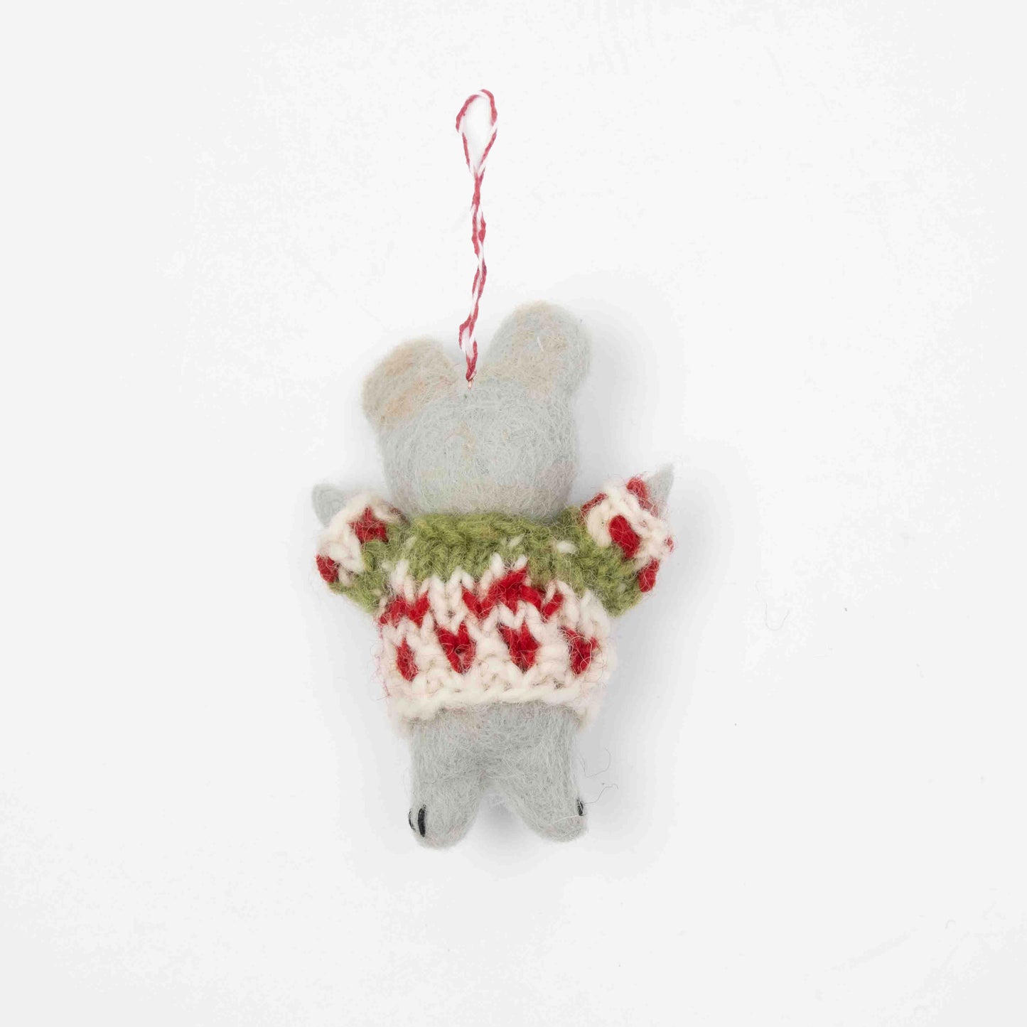 Ornament - Christmas Decor - Bear with Ski Sweater