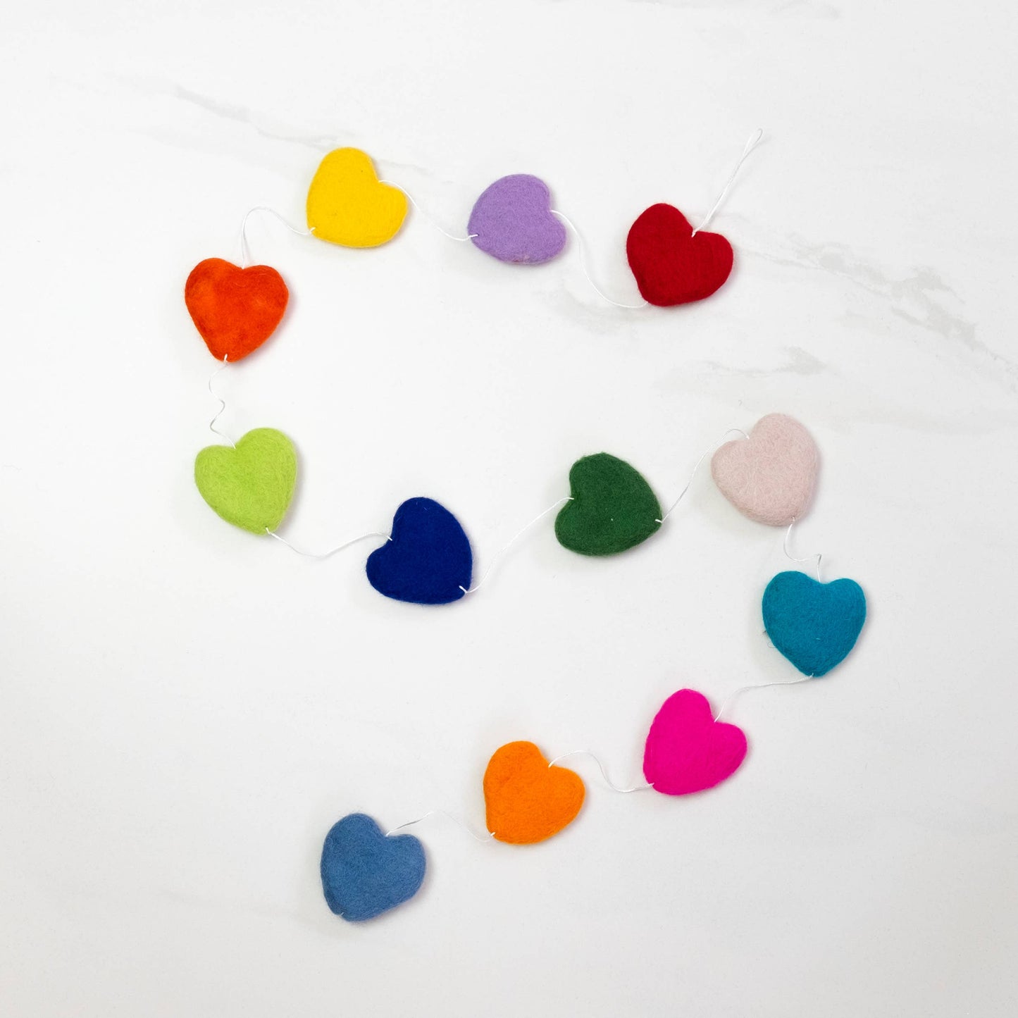 Garland - Wall Décor - Valentine's Multicolor Hearts