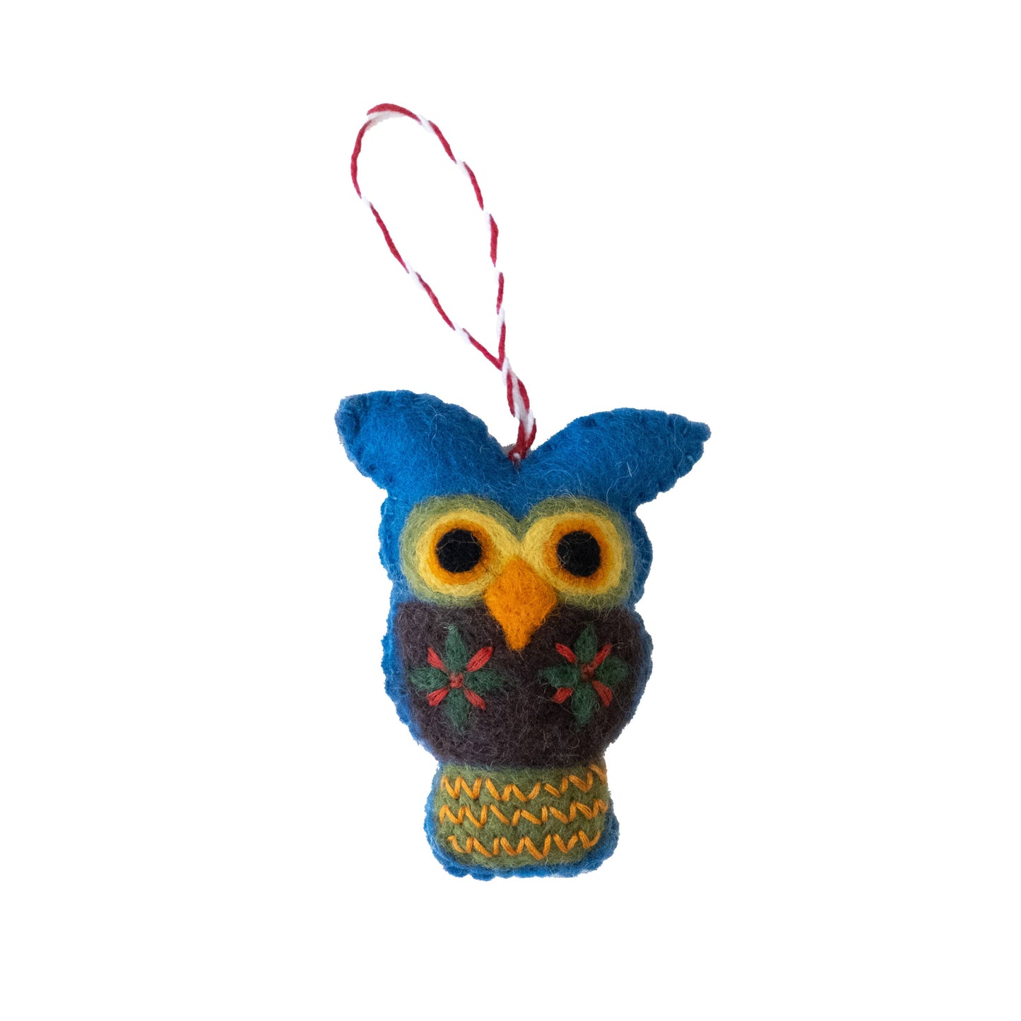 Pre-Order Ornament -  1970's Retro Felt Owl