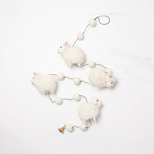 Garland - Wall Décor - White Sheep