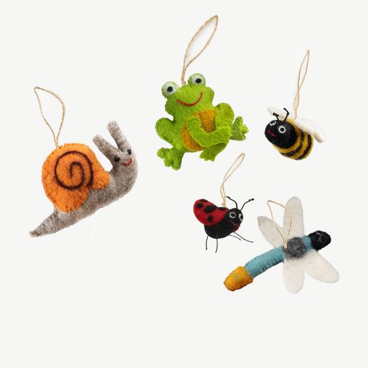 Ornament - Springtime Bugs and Pond Creatures