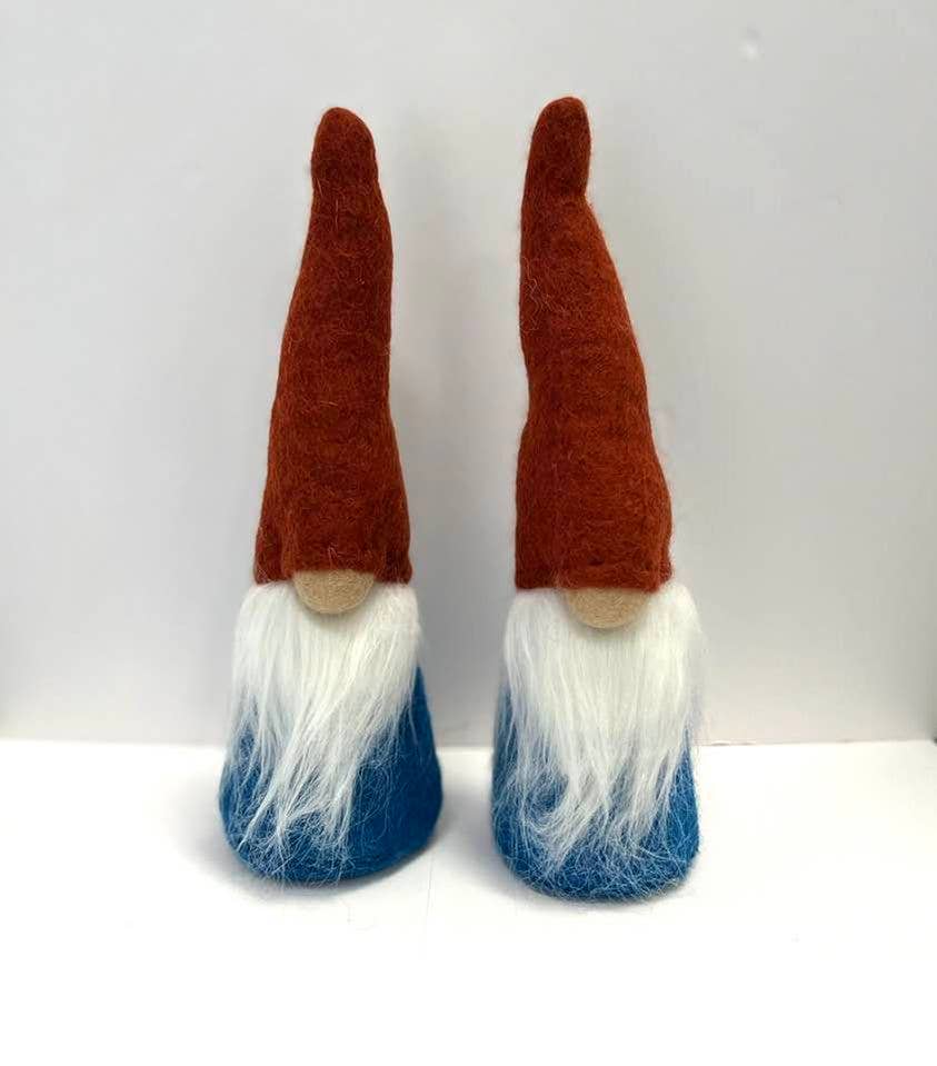 Christmas Decor - Felt Gnome - Red Heart