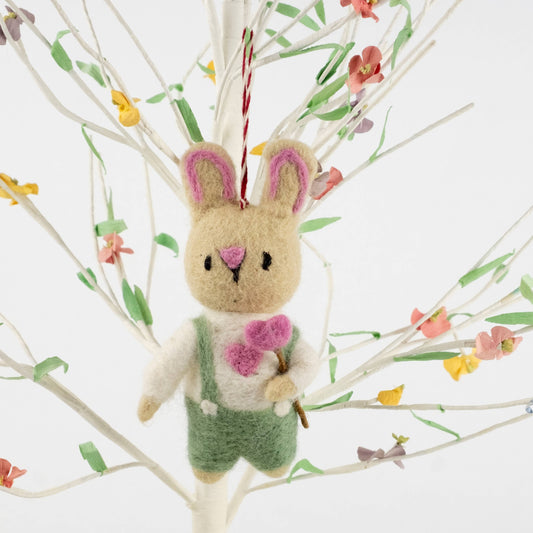Ornament - Pastel Easter Valentine Bunny Heart Lollipop