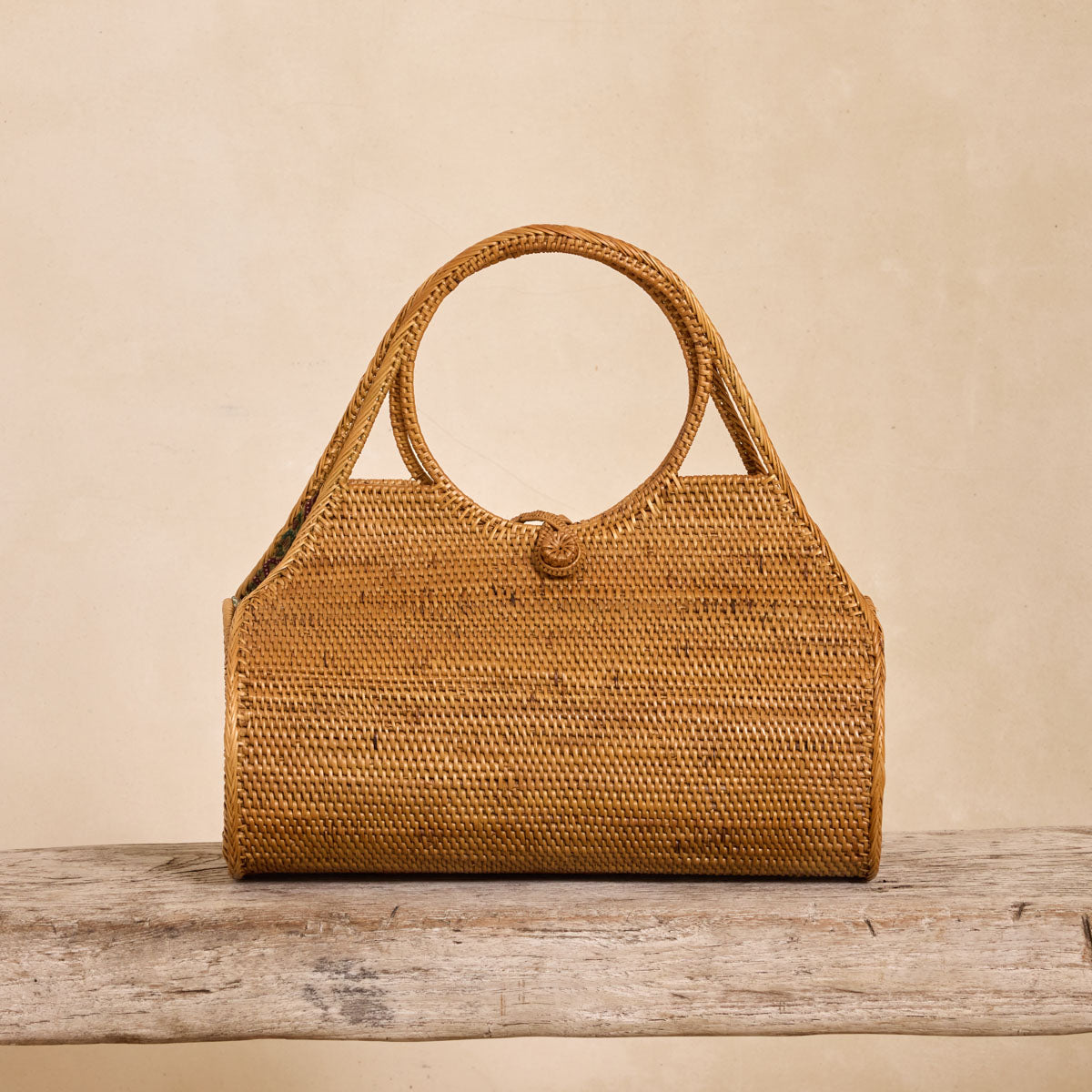 Ata Vine Handwoven Roll Summer Resort Handbag