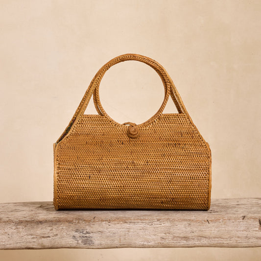 Ata Vine Handwoven Roll Summer Resort Handbag