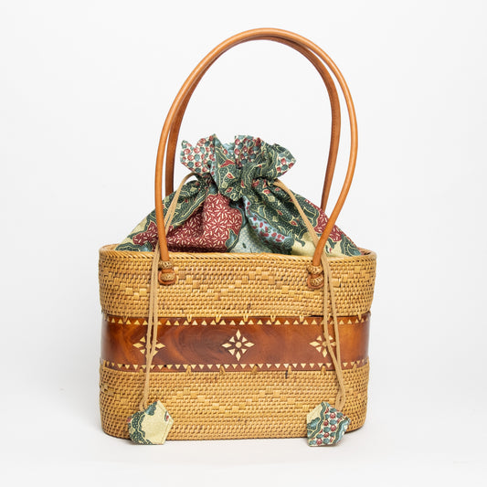 Pre-Order (Ships Oct 15) Ata Vine - Summer Tote with Star Shell Inlay