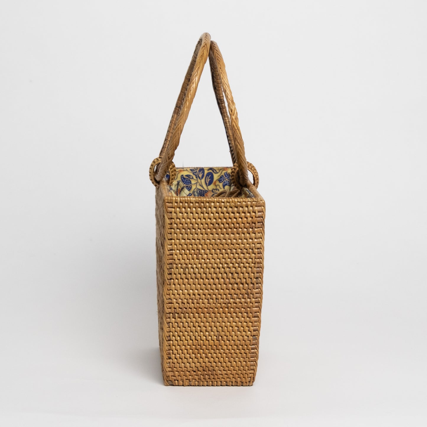 Pre-Order (Ships Oct 15) Ata Vine Mini Trapezoid Tote with Round Handle