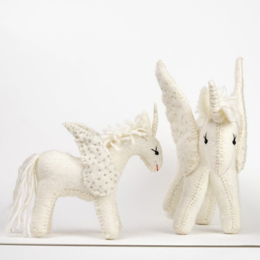Toys - Unicorn - White - Small