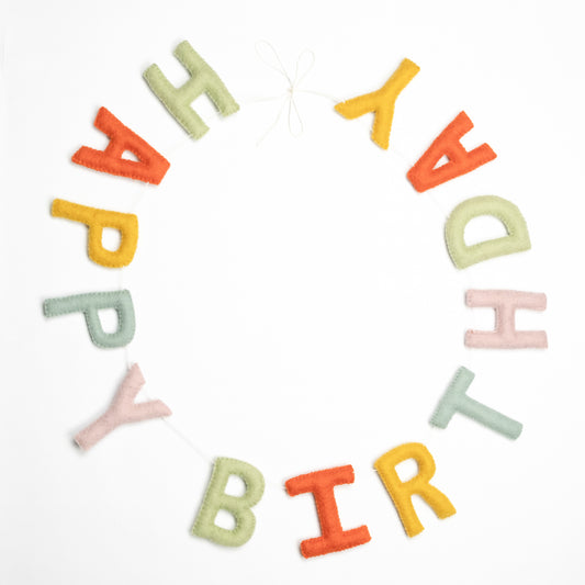 Garland - Banner - Happy Birthday - Wall Decor