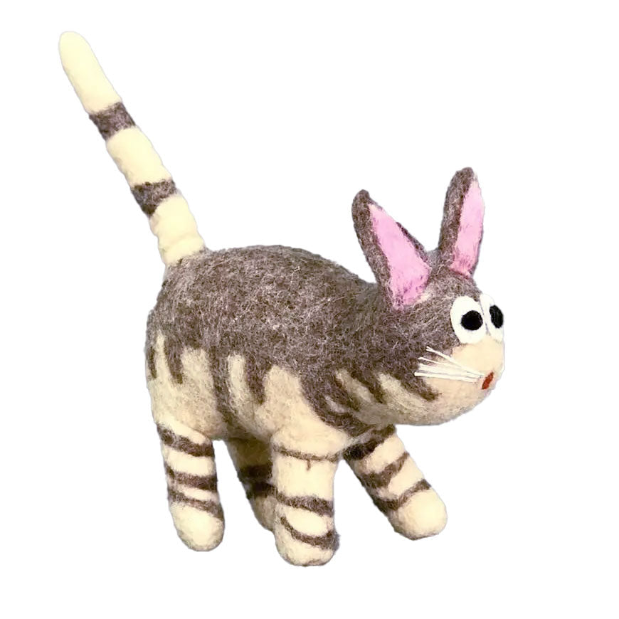 Toys - Cat - Light Gray Striped