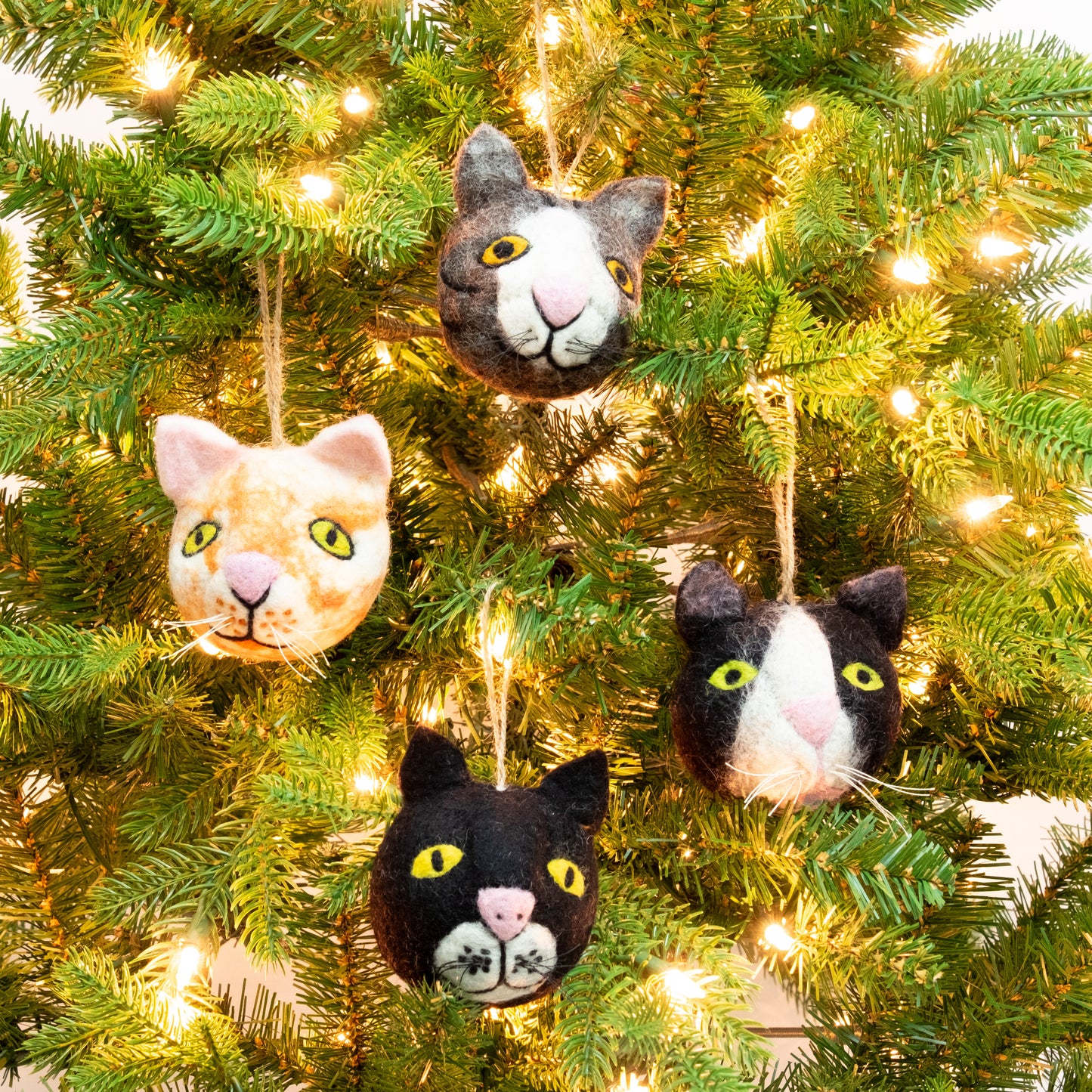 Ornament - Cat Head, Assorted
