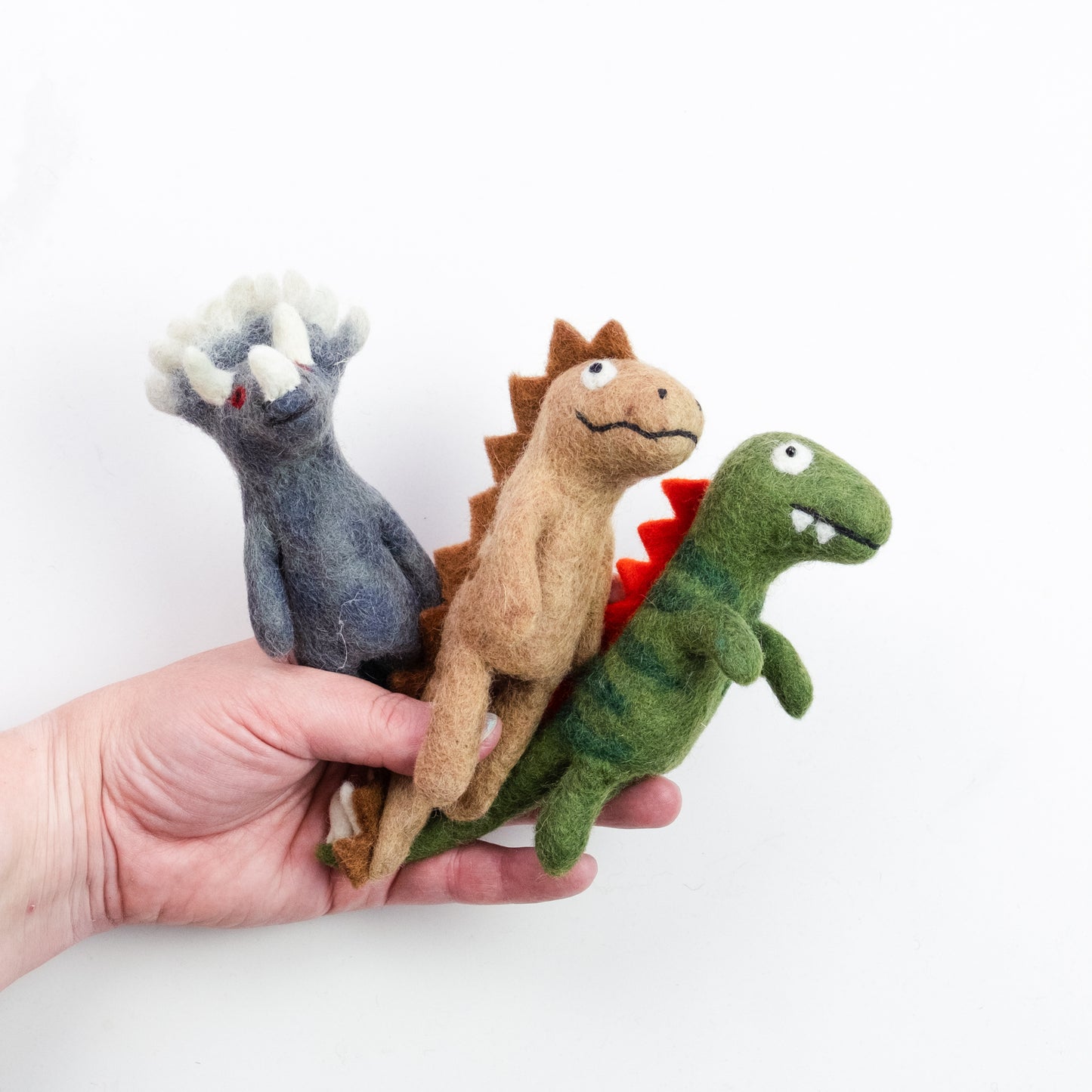 Finger Puppets - Sensory Play - Dinosaur - Assorted