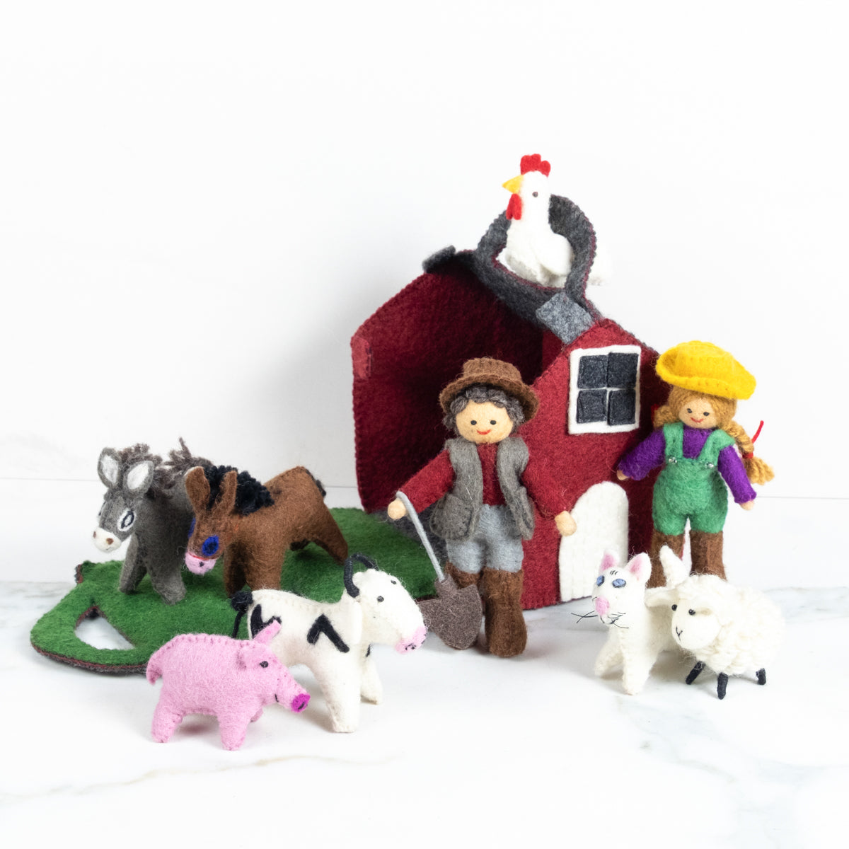 Finger Puppets - Activity Kit - Red Barn Farmhouse Set