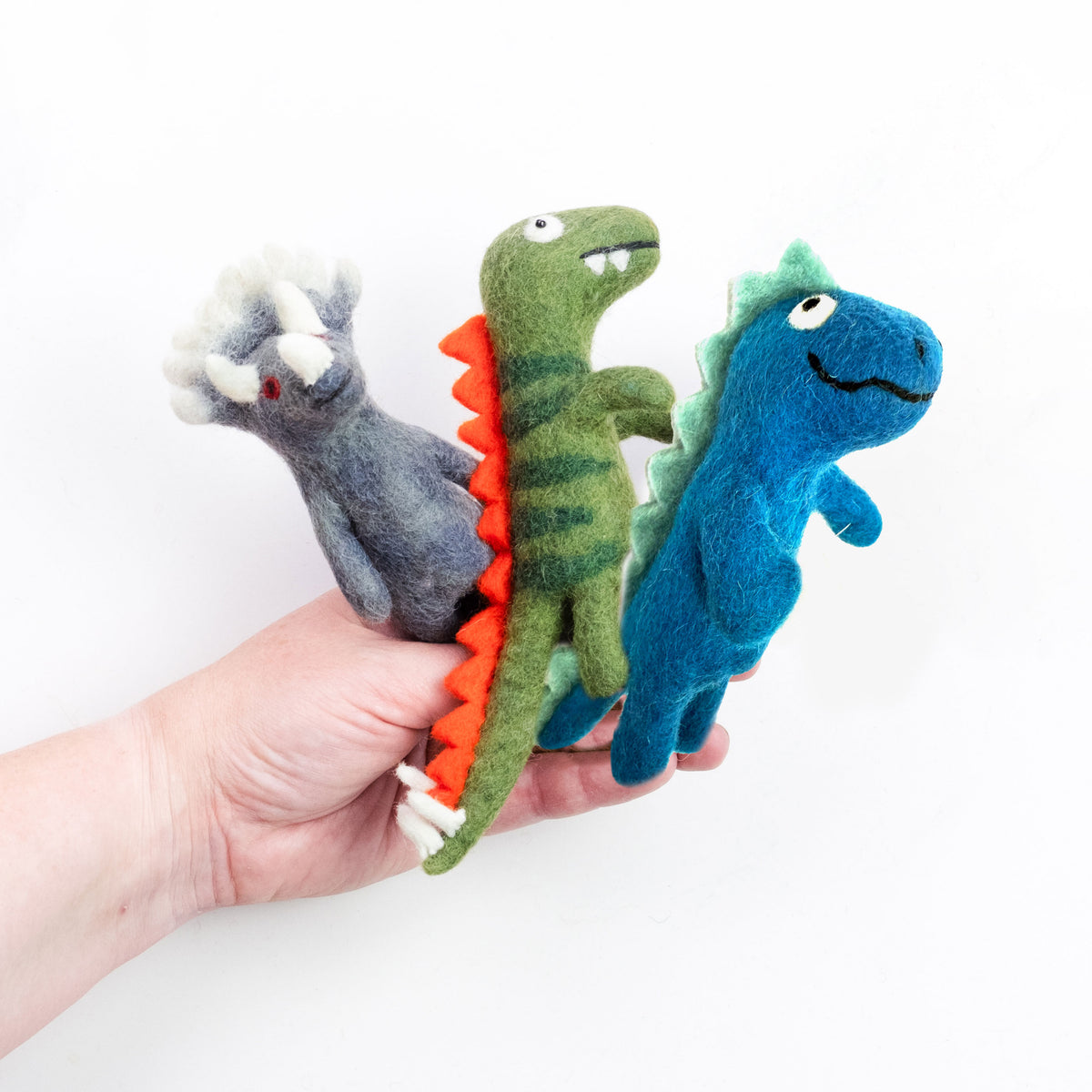 Finger Puppets - Sensory Play - Dinosaur - Assorted