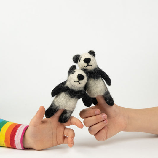 Finger Puppets - Sensory Play - Panda Bear