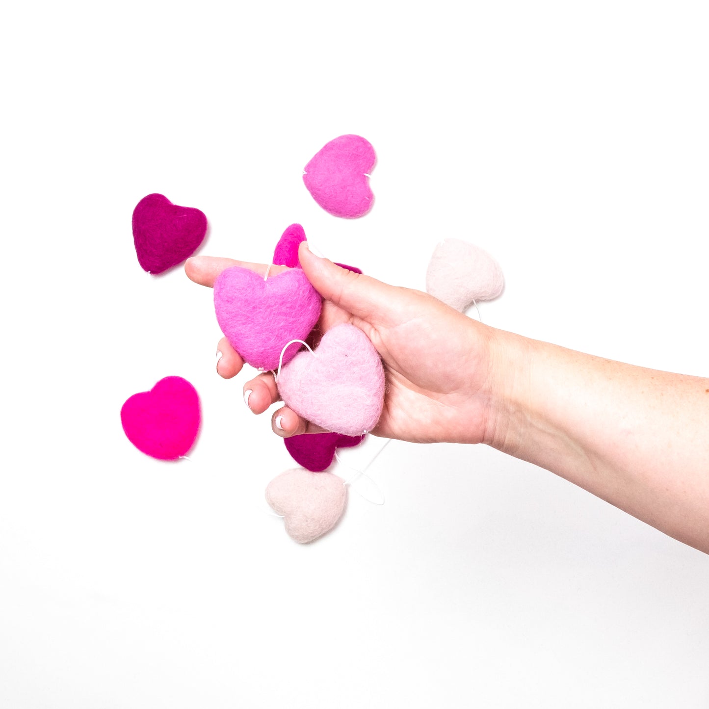 Garland - Wall Décor - Valentine's - Pink Hearts