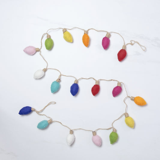 Garland - Christmas Decor - Vintage/Retro Christmas Lights