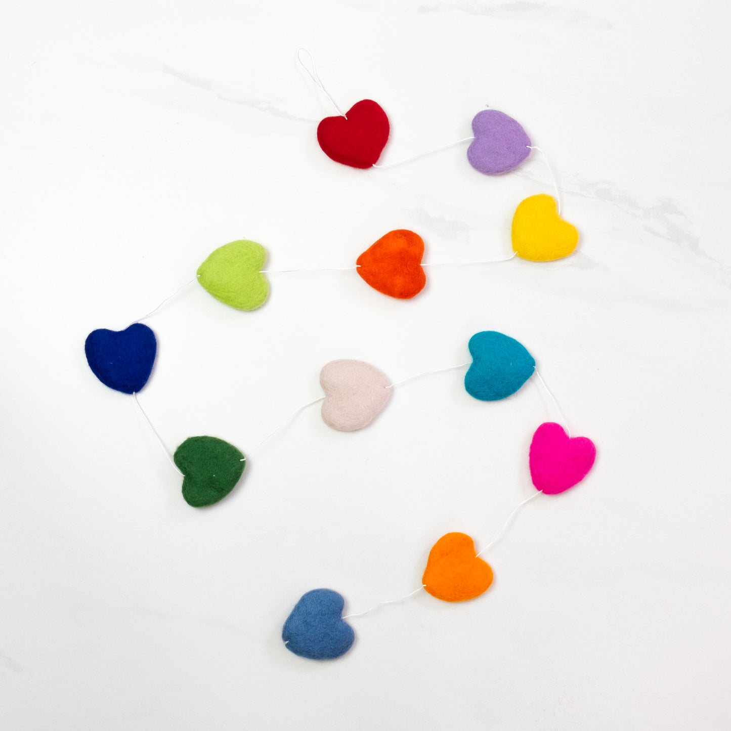Garland - Wall Décor - Valentine's Multicolor Hearts