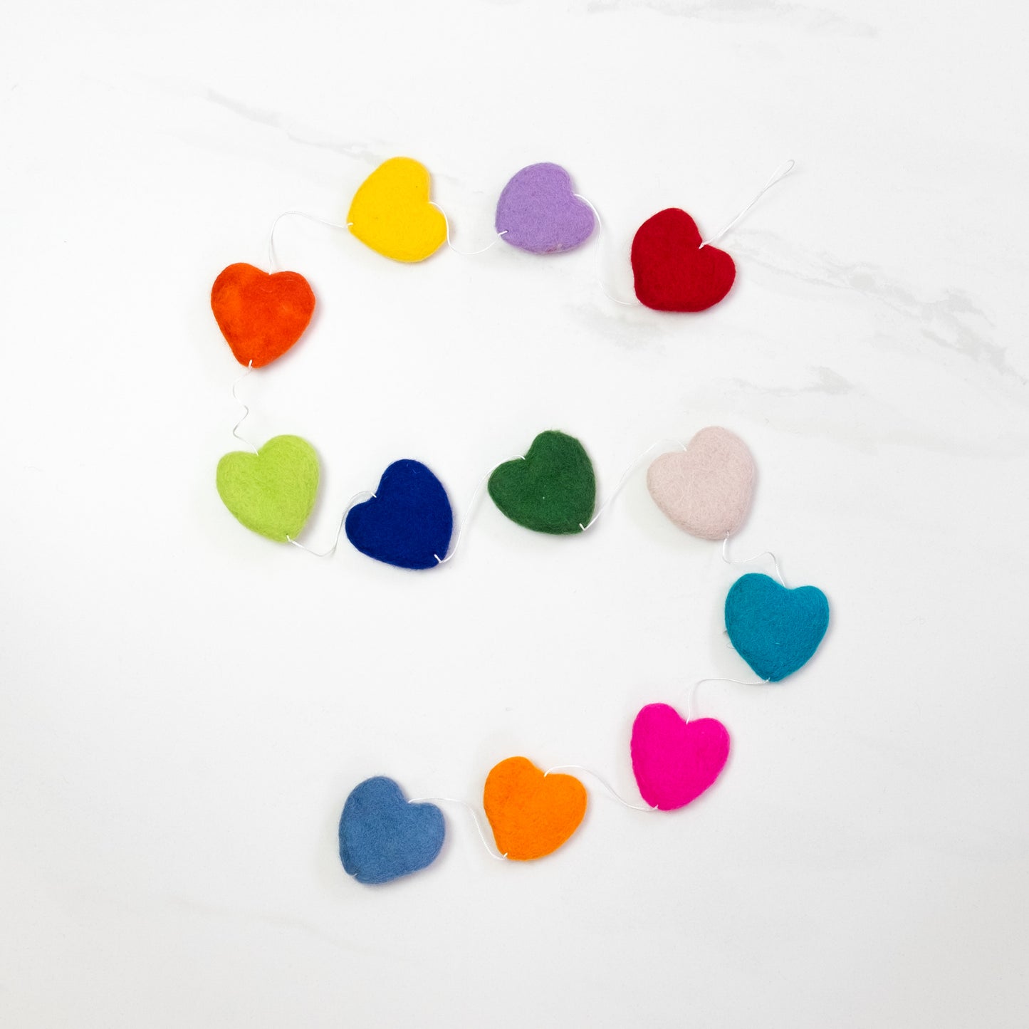 Garland - Wall Décor - Valentine's Multicolor Hearts