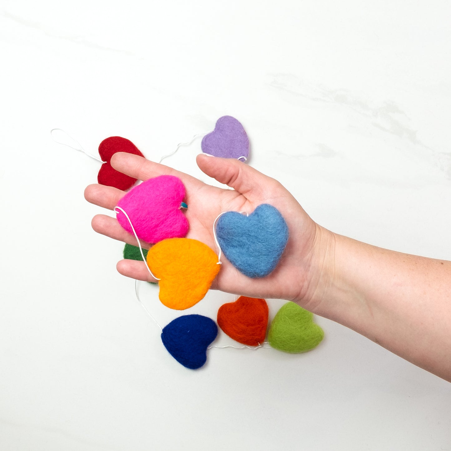 Garland - Wall Décor - Valentine's Multicolor Hearts