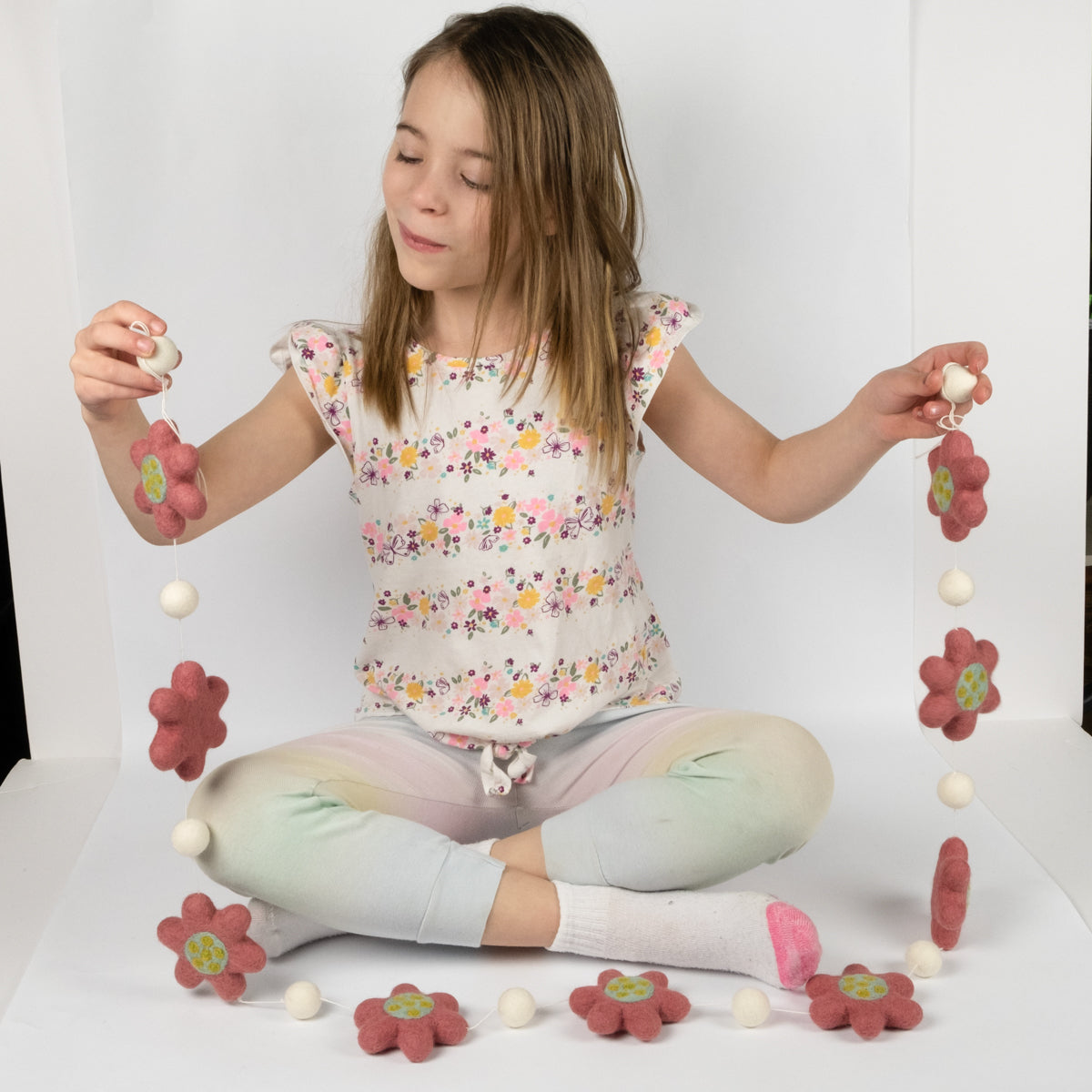 Garland - Wall Décor - Pink Flower Power