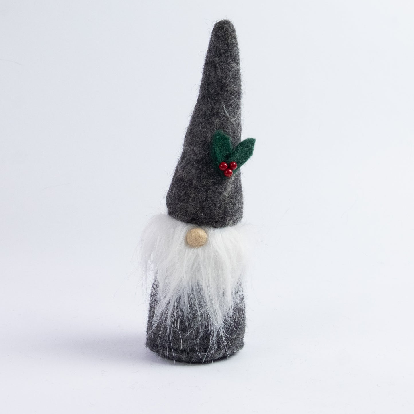 Christmas Decor - Felt Gnome - Gray