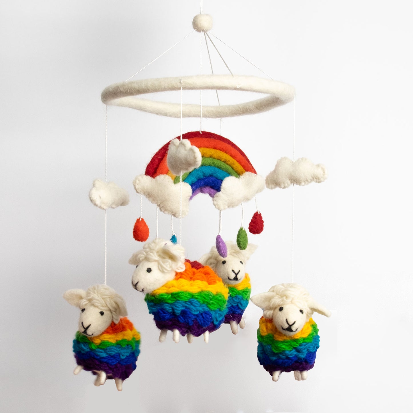 Baby Mobile - Nursery Décor - Rainbow Sheep