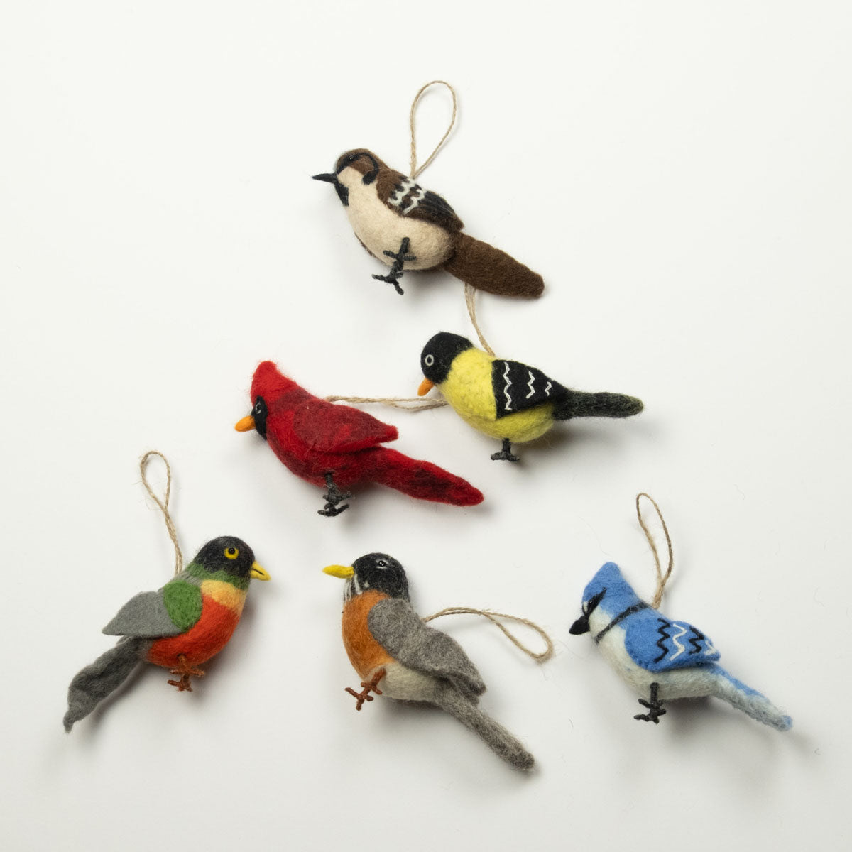 Ornament - Birds - Set of 5