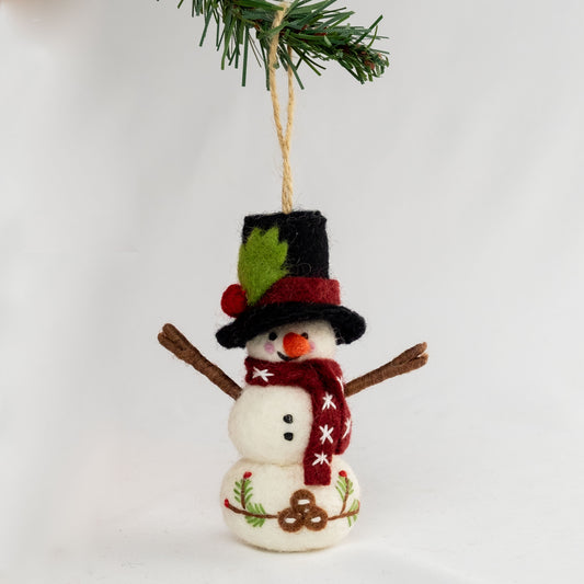 Ornament - Christmas Decor - Vintage Snowman