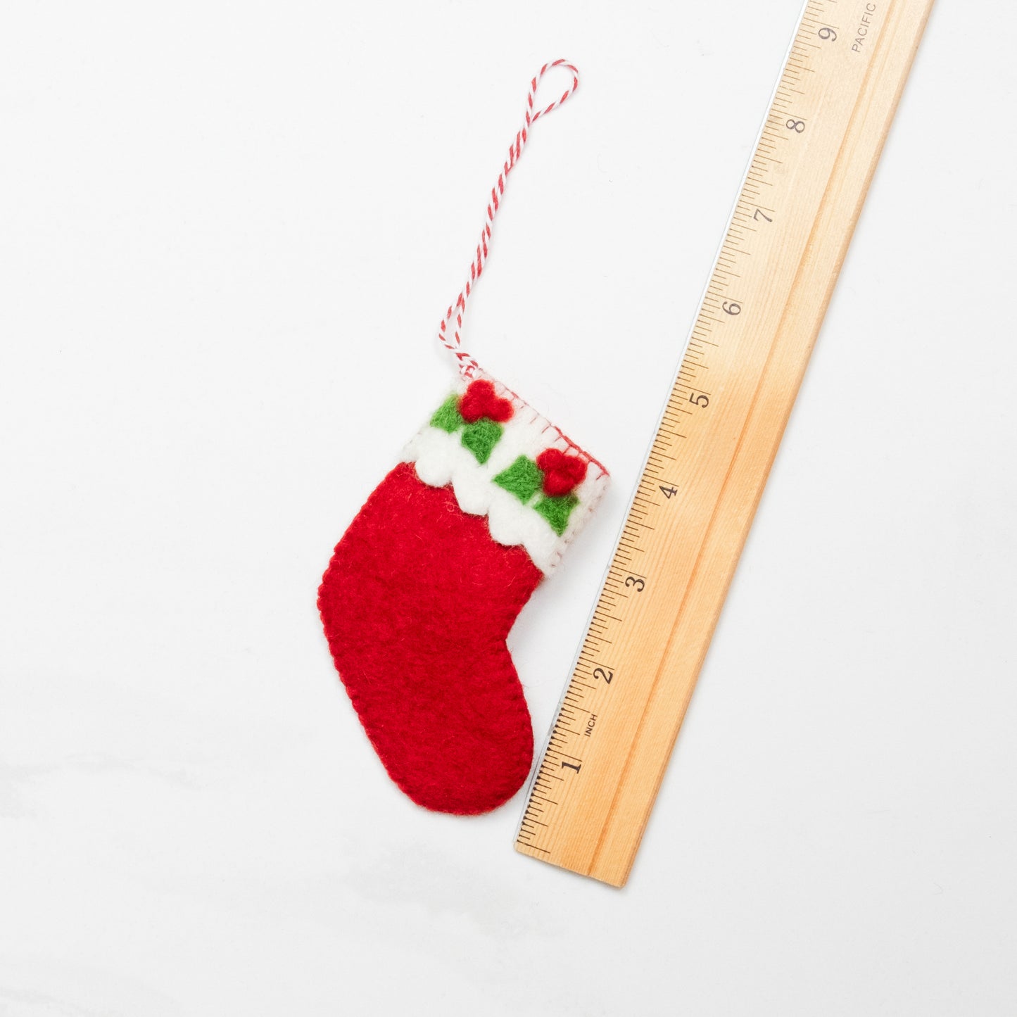 Ornament - Christmas Decor - Red Christmas Stocking