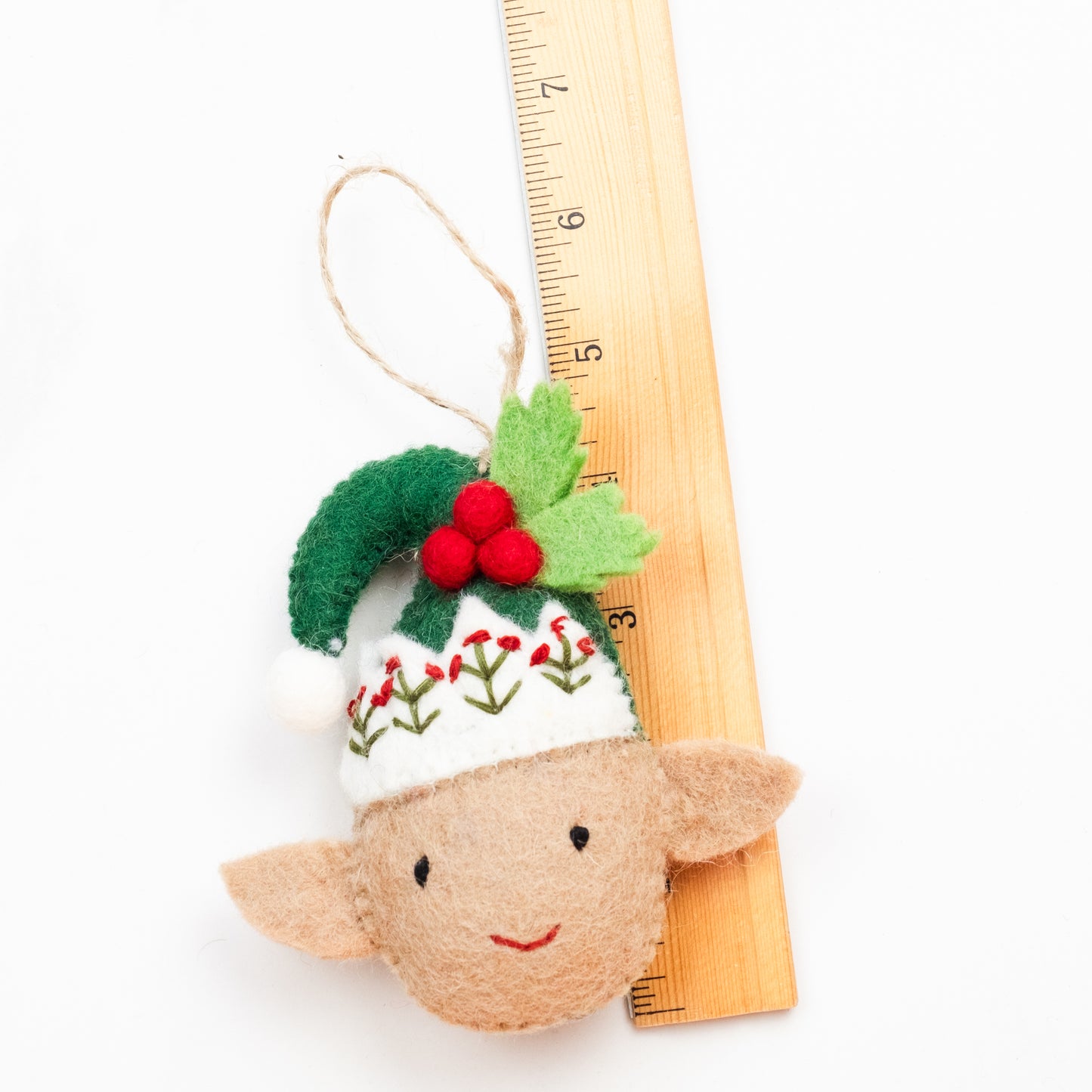 Ornament - Christmas Decor - Christmas Elf Head