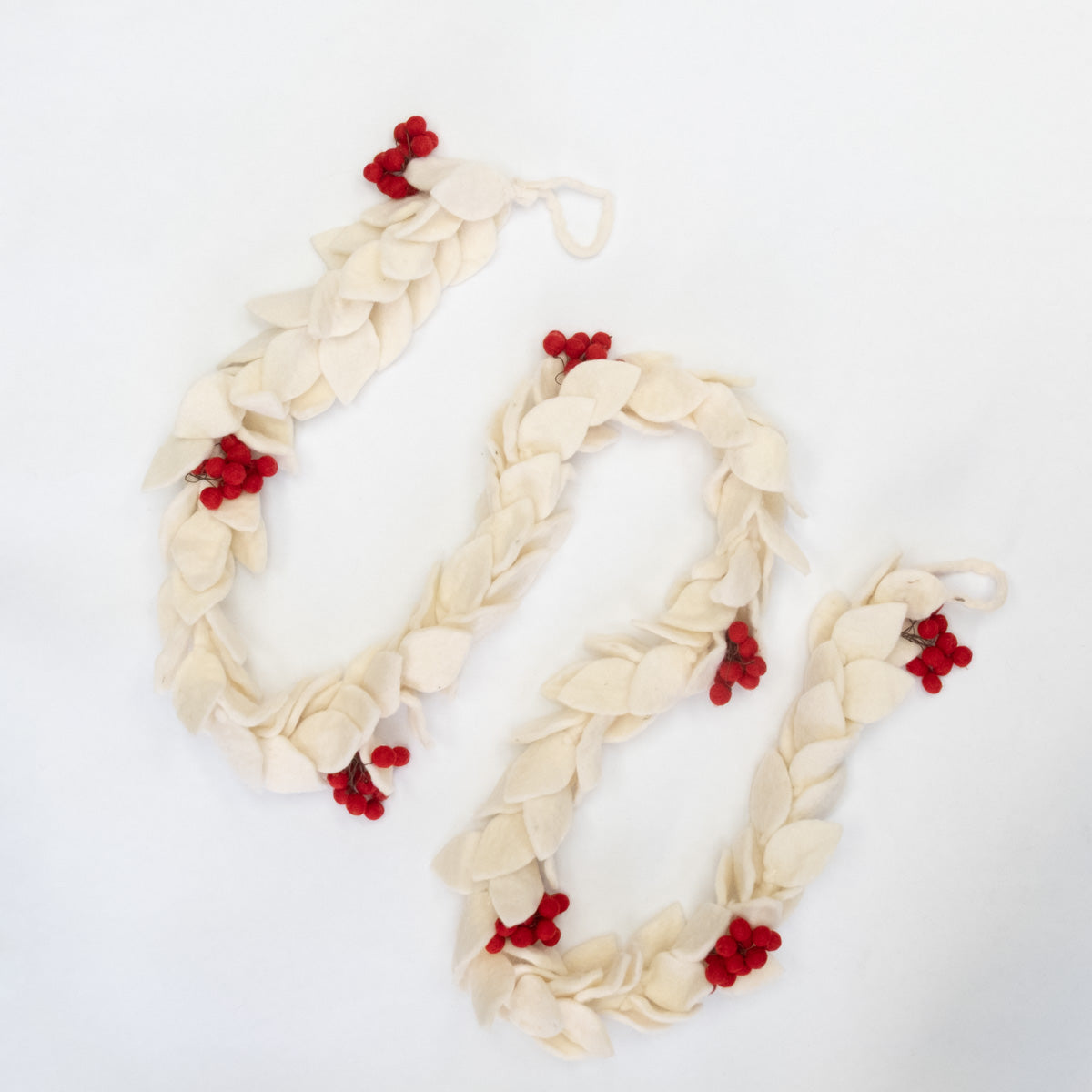 Garland - Christmas Decor - White Mistletoe