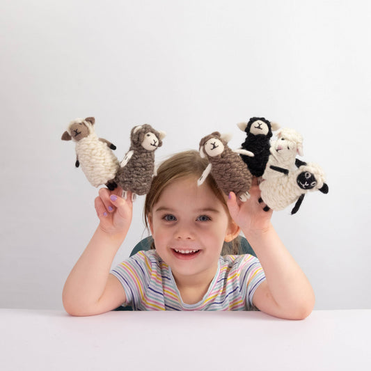 Finger Puppets - Sensory Play - Natural Sheep - Assorted